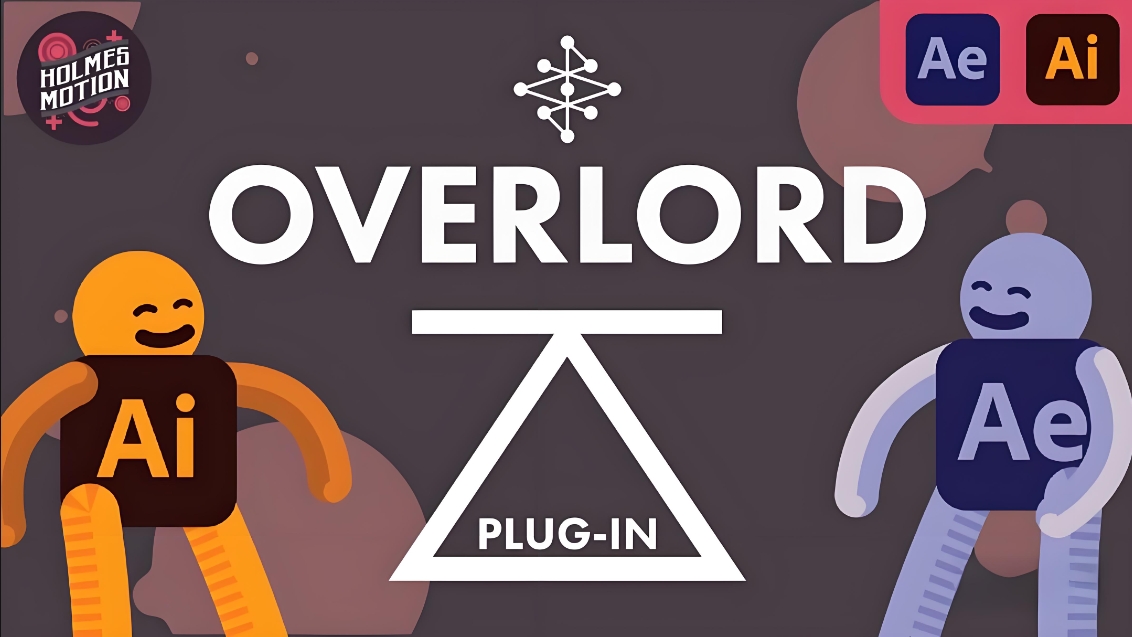 AE/AI脚本插件-AI与AE实时图互导层交互MG动画制作神器Overlord1.27