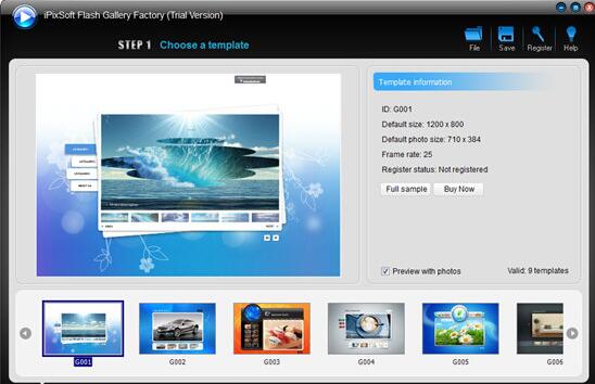 Flash 相册制作工具 iPixSoft Flash Slideshow Creator 5.1.0.0 中文汉化免费版