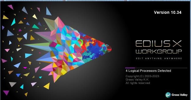 EDIUS10.34 12119软件最新工作组版本带注册机